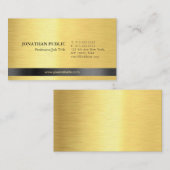 Professionele, moderne, elegante Gold-vormgeving Visitekaartje (Voorkant / Achterkant)