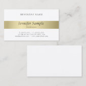 Professionele, moderne, elegante Gold-vormgeving Visitekaartje (Voorkant / Achterkant)