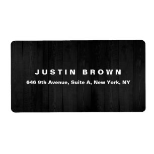 Professionele moderne elegante grijze vettekst etiket