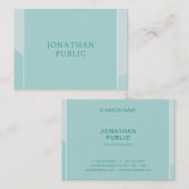 Professionele Moderne Elegante Groene Eenvoudige S Visitekaartje (Voorkant / Achterkant)