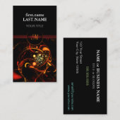 Professionele moderne elegante hartslag visitekaartje (Voorkant / Achterkant)