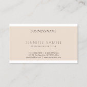 Professionele Moderne Elegante Kleuren Duidelijke Visitekaartje (Achterkant)