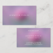 Professionele, moderne, elegante kleuren Eenvoudig Visitekaartje (Voorkant / Achterkant)