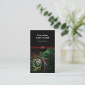 Professionele moderne elegante kleuren oog aan oog visitekaartje (Staand voorkant)