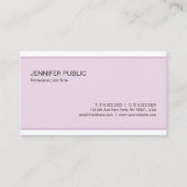 Professionele Moderne Elegante Kleurenschone Duide Visitekaartje (Voorkant)