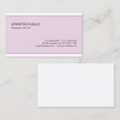 Professionele Moderne Elegante Kleurenschone Duide Visitekaartje (Voorkant / Achterkant)