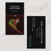 Professionele moderne elegante koele kameleon visitekaartje (Voorkant / Achterkant)