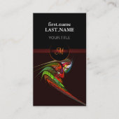 Professionele moderne elegante koele kameleon visitekaartje (Voorkant)