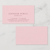 Professionele moderne elegante luxe premium linnen visitekaartje (Voorkant / Achterkant)