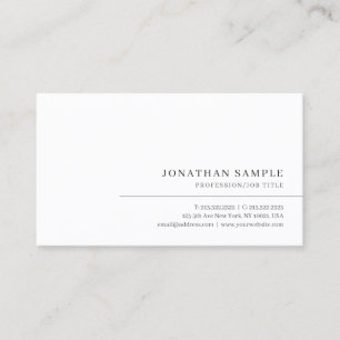 Professionele moderne elegante minimalistische een visitekaartje
