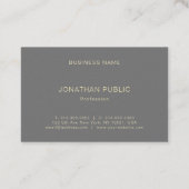 Professionele Moderne Elegante Minimalistische Lux Visitekaartje (Achterkant)