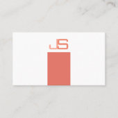 Professionele moderne, elegante monogrammen Sjablo Visitekaartje (Voorkant)