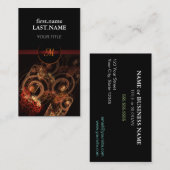 Professionele, moderne, elegante muziek visitekaartje (Voorkant / Achterkant)