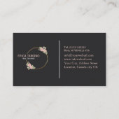 Professionele moderne elegante nagelsalon visitekaartje (Achterkant)