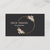 Professionele moderne elegante nagelsalon visitekaartje (Voorkant)