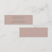 Professionele Moderne Elegante Parel Afwerking Lux Mini Visitekaartje (Voorkant / Achterkant)