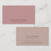 Professionele Moderne Elegante Parel Afwerking Lux Visitekaartje (Voorkant / Achterkant)