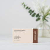 Professionele moderne elegante Sjabloon Terracotta Visitekaartje (Staand voorkant)