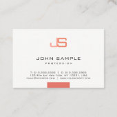 Professionele moderne, elegante Sjabloon van het M Visitekaartje (Achterkant)