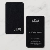 Professionele moderne, elegante Sjabloon van het M Visitekaartje (Voorkant / Achterkant)