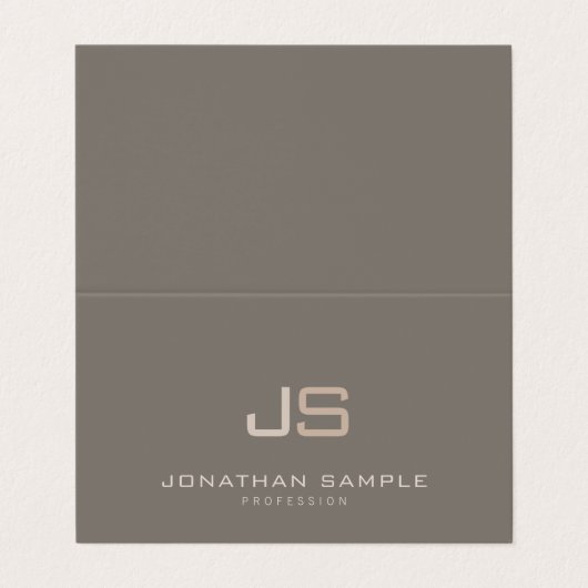 Professionele moderne, elegante Sjabloon van het M Visitekaartje (Buitenkant ongevouwen)