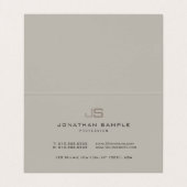 Professionele moderne, elegante Sjabloon van het M Visitekaartje (Binnenkant ongevouwen)