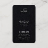 Professionele moderne, elegante Sjabloon van het M Visitekaartje (Achterkant)