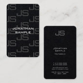 Professionele moderne, elegante Sjabloon van het M Visitekaartje (Voorkant / Achterkant)