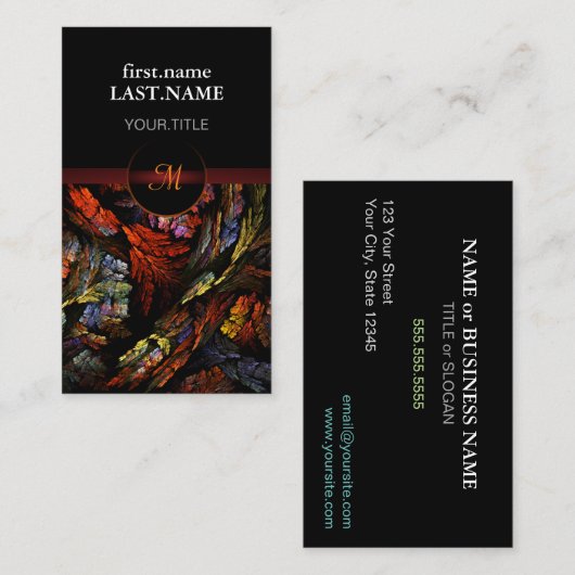 Professionele moderne elegante standaard visitekaartje (Voorkant / Achterkant)