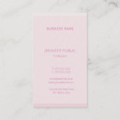 Professionele moderne elegante trendkleuren Sjablo Visitekaartje (Achterkant)