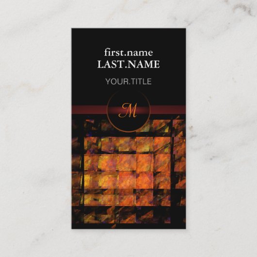 Professionele, moderne, elegante wand visitekaartje (Voorkant)