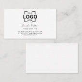 Professionele Moderne Elegante Witte Eenvoudige Vl Afsprakenkaartje (Voorkant / Achterkant)