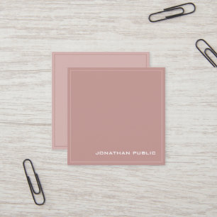 Professionele, moderne, elegante zijderoute afwerk vierkante visitekaartje