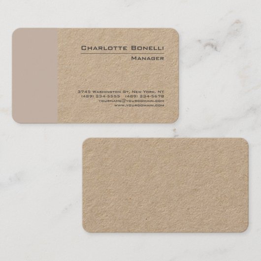 Professionele, moderne en minimale beeldprijs visitekaartje (Voorkant / Achterkant)