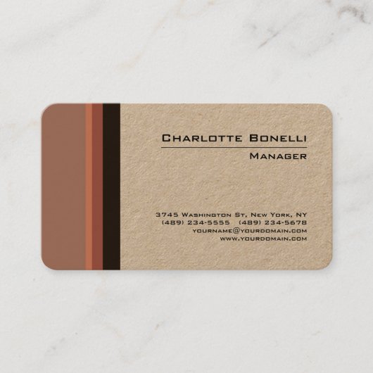 Professionele, moderne en minimale beeldprijs visitekaartje (Voorkant)