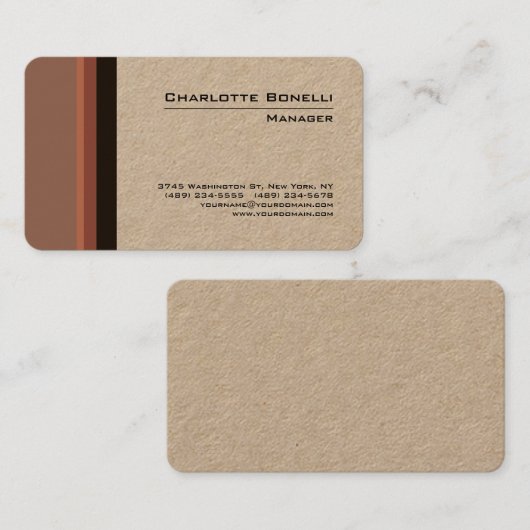 Professionele, moderne en minimale beeldprijs visitekaartje (Voorkant / Achterkant)