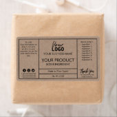 Professionele moderne etiketten met bonnen en lich (Insitu)