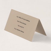 Professionele Moderne Evenementenplanner Beige Zwa Visitekaartje (Achterkant)