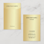 Professionele, moderne Faux Gold-Sjabloon Visitekaartje (Voorkant / Achterkant)