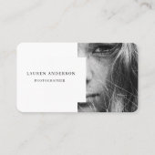 Professionele moderne foto | QR-code Visitekaartje (Voorkant)