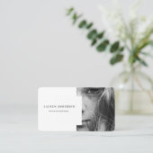 Professionele moderne foto | QR-code Visitekaartje (Staand voorkant)