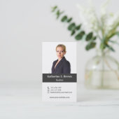 Professionele moderne foto - Verticale Visitekaart Visitekaartje (Staand voorkant)