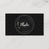 Professionele Moderne Fotograaf Camera Vorm Visitekaartje (Voorkant)