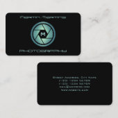 Professionele moderne futuristische lensafdekking visitekaartje (Voorkant / Achterkant)