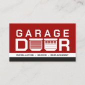 Professionele Moderne Garagedeur Diensten Visitekaartje (Voorkant)