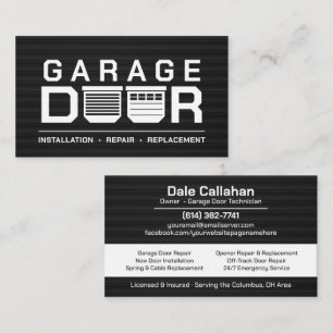 Professionele Moderne Garagedeur Diensten Visitekaartje