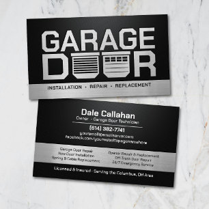 Professionele Moderne Garagedeur Diensten Visitekaartje