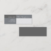 Professionele moderne, geavanceerde geometrische s mini visitekaartje (Voorkant / Achterkant)