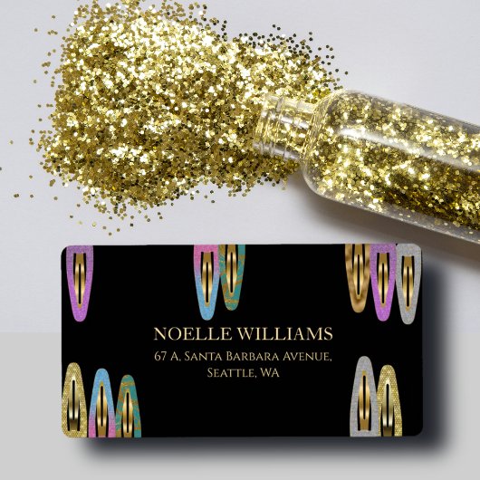 Professionele Moderne Glitter Hair Clips Verzendin Etiket