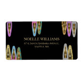 Professionele Moderne Glitter Hair Clips Verzendin Etiket (Voorkant)